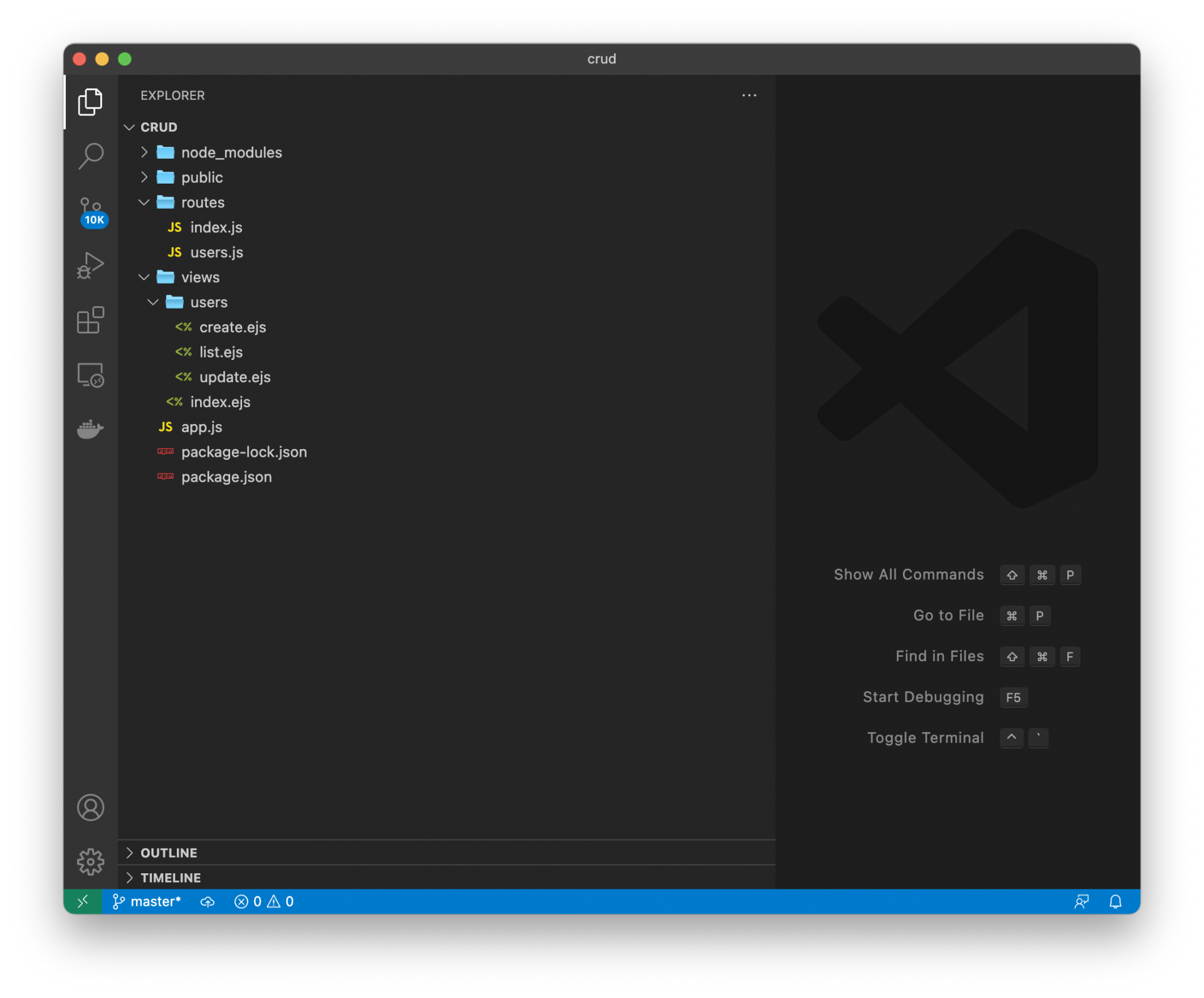 Nodejs And Express CRUD - Moe's Link